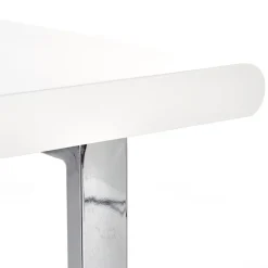 Scrivania ufficio con cassetti 120x55cm bianco laccato lucido Croset