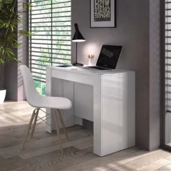 Scrivania ufficio 51/237x90cm bianco lucido Favolosa