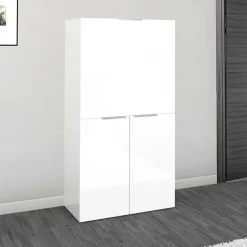Scrivania 70x35cm a scomparsa salvaspazio bianco lucido Pinko