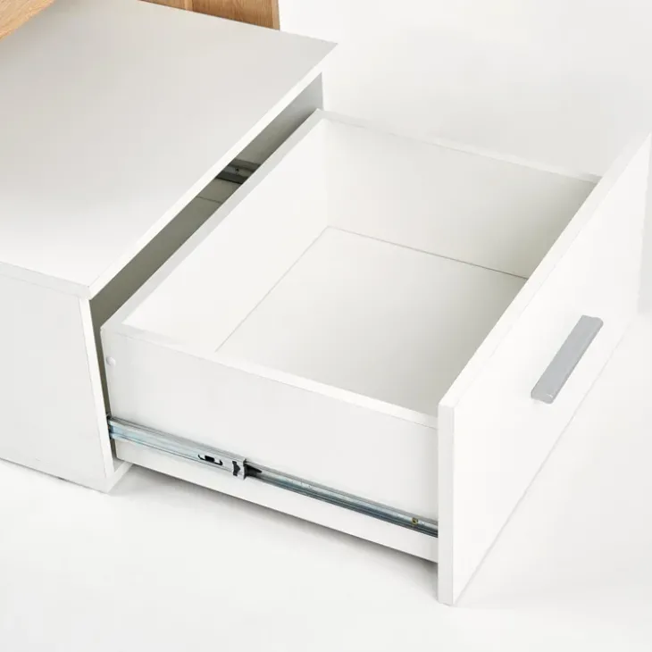 Scrivania 149x50cm ufficio moderna bianco rovere Jade Gihome®