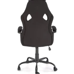 Sedia da gaming ergonomica con supporto lombare in tessuto grigio nero rosso Buzz