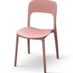 Sedia da giardino esterno bar dehors impilabile polipropilene rosa Halyard-C