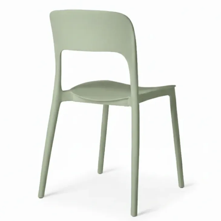 Sedia da giardino esterno bar dehors impilabile polipropilene verde salvia Halyard