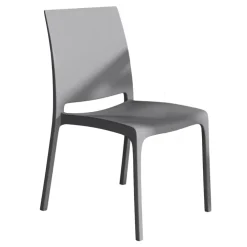 Sedia da giardino impilabile polipropilene grigio Tape Gihome®