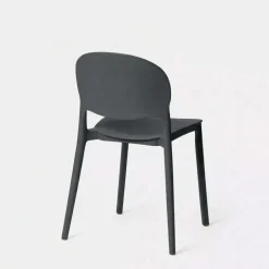 Sedia da giardino impilabile esterno in polipropilene grigio Pixel