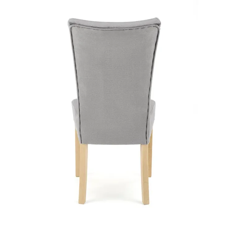 Sedia da pranzo in velluto rovere chiaro grigio chiaro Vaduz