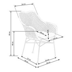 Sedia da pranzo moderna in rattan marrone Polla