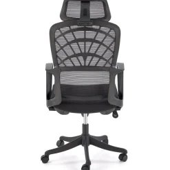 Sedia da ufficio con braccioli e ruote regolabile nero Obsidian