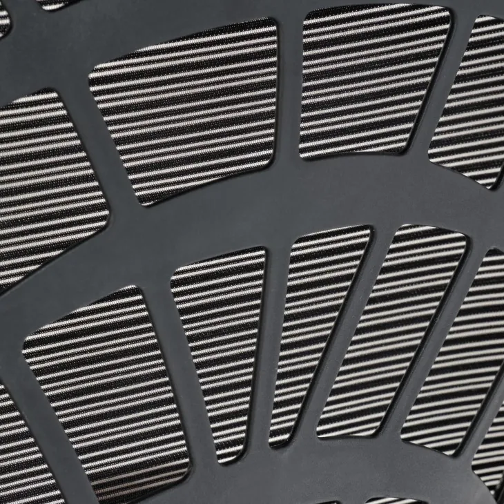 Sedia da ufficio con braccioli e ruote regolabile nero Obsidian