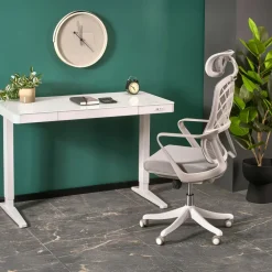 Sedia da ufficio con braccioli e ruote regolabile grigio Obsidian