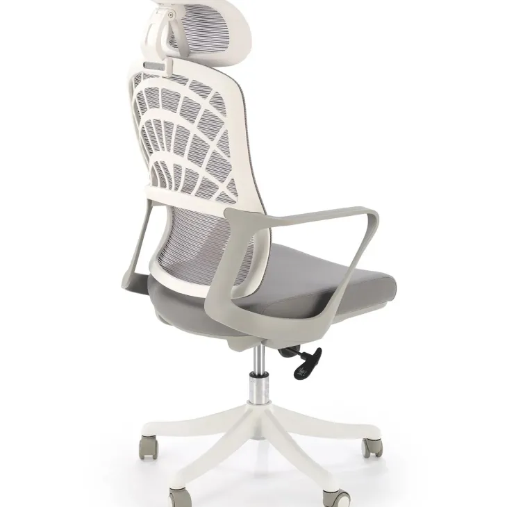 Sedia da ufficio con braccioli e ruote regolabile grigio Obsidian