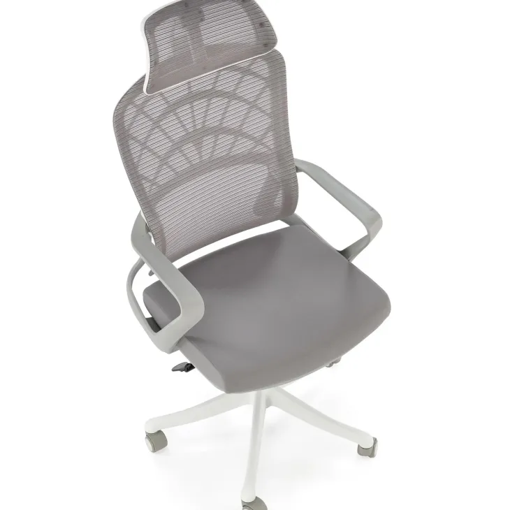 Sedia da ufficio con braccioli e ruote regolabile grigio Obsidian