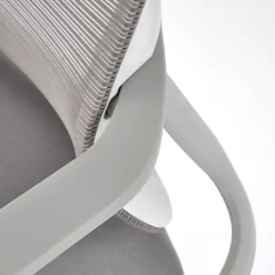 Sedia da ufficio con braccioli e ruote regolabile grigio Obsidian