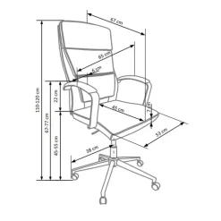 Sedia da ufficio design con ruote in ecopelle bianco Cascada