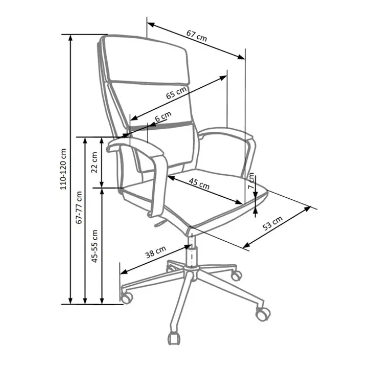 Sedia da ufficio design con ruote in ecopelle bianco Cascada