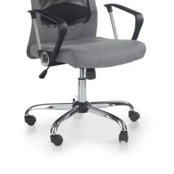 Sedia da ufficio design moderno in tessuto grigio Freemont