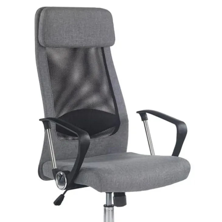 Sedia da ufficio design moderno in tessuto grigio Freemont