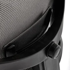 Sedia da ufficio ergonomica con ruote e braccioli regolabili tessuto grigio nero Speed
