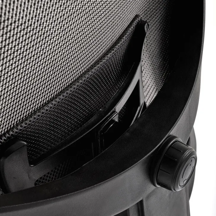 Sedia da ufficio ergonomica con ruote e braccioli regolabili tessuto grigio nero Speed