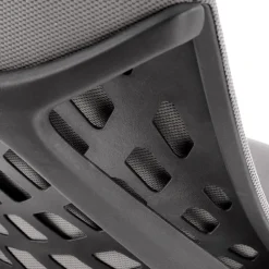 Sedia da ufficio ergonomica con supporto in tessuto grigio nero Intellect