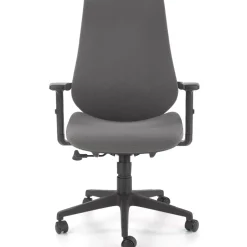 Sedia da ufficio ergonomica con supporto in tessuto grigio nero Intellect