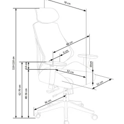 Sedia da ufficio ergonomica con ruote e braccioli regolabile in ecopelle nero antracite Mia
