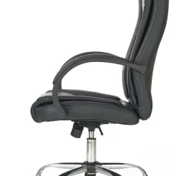 Sedia ergonomica imbottita con braccioli da ufficio presidenziale nera Class