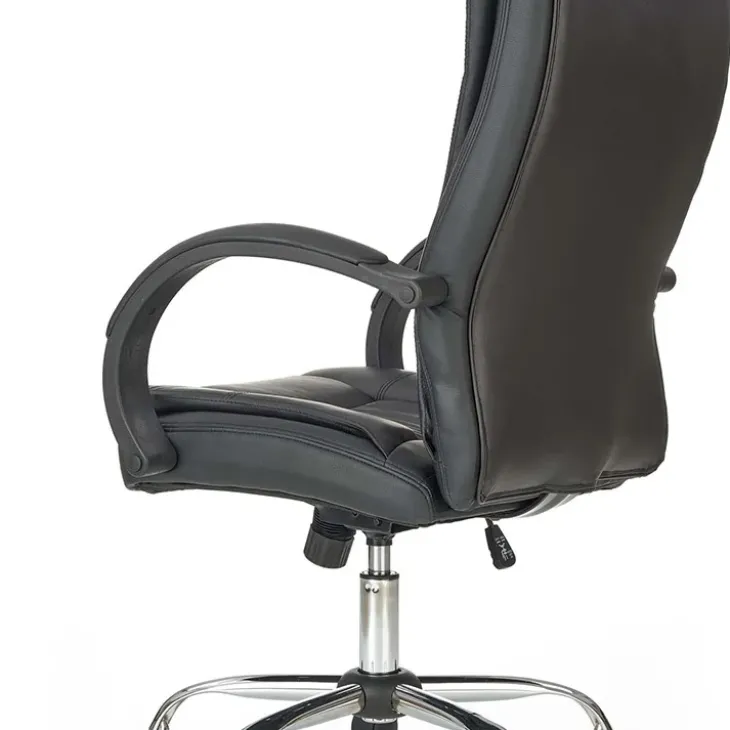 Sedia ergonomica imbottita con braccioli da ufficio presidenziale nera Class