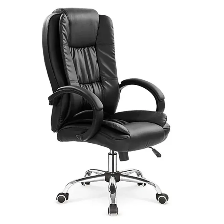 Sedia ergonomica imbottita con braccioli da ufficio presidenziale nera Class