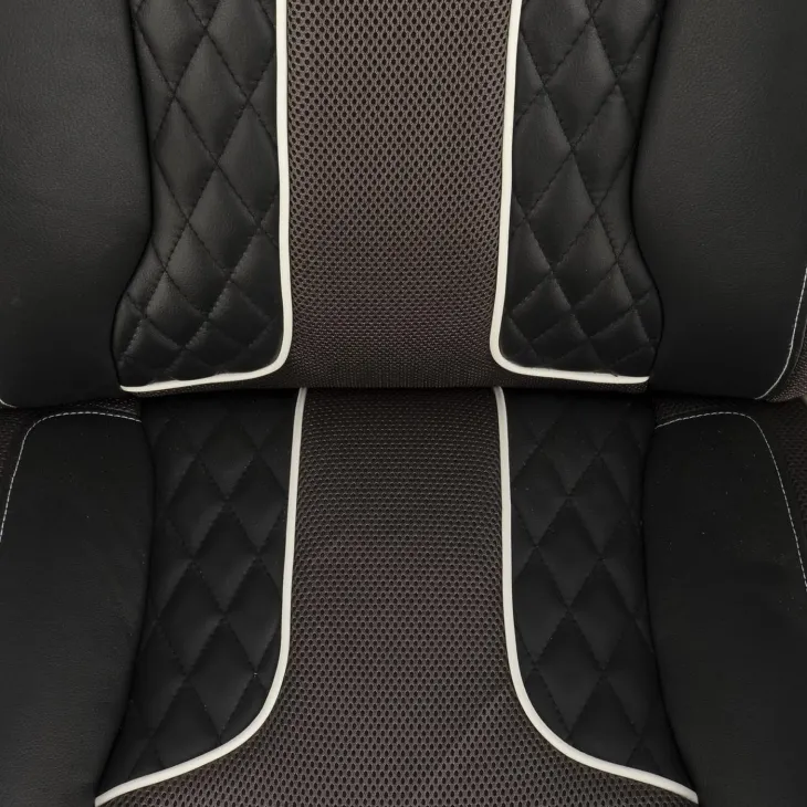 Sedia gaming con ruote e braccioli da ufficio in ecopelle e tessuto nero marrone Victor