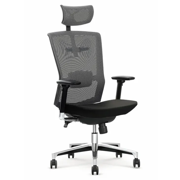 Sedia gaming con ruote regolabile in tessuto nero Torres