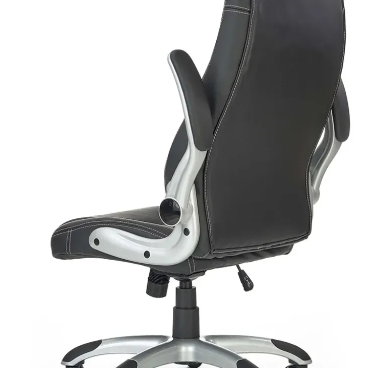Sedia gaming da ufficio con ruote e braccioli nero bianco Mito