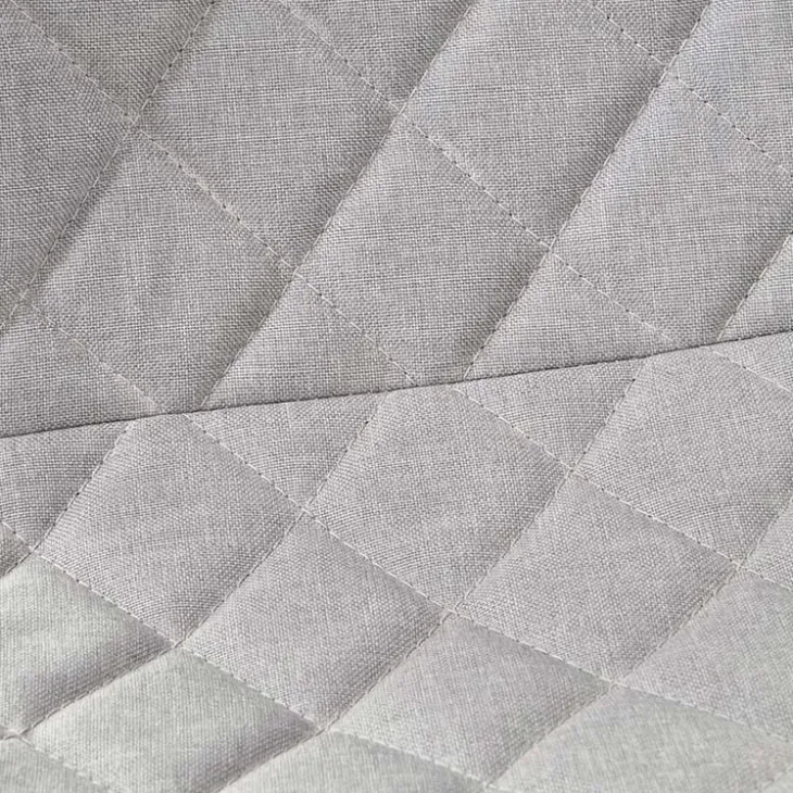 Sedia per scrivania ragazzi con ruote in tessuto ecopelle grigio bianco Bilbao