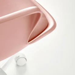 Sedia per scrivania ragazzi girevole in ecopelle rosa Platone