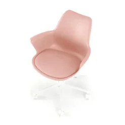 Sedia per scrivania ragazzi girevole in ecopelle rosa Platone