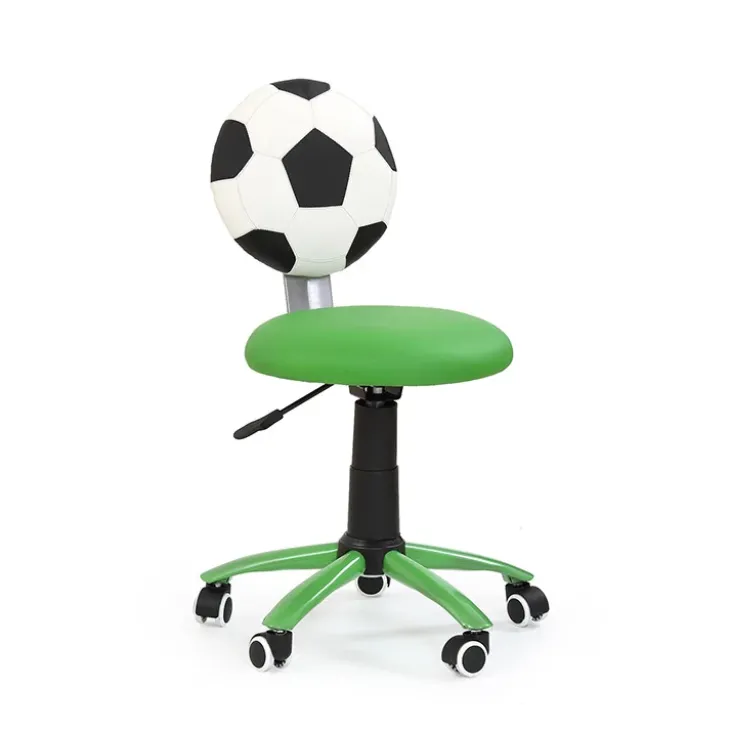 Sedia per scrivania ragazzi in ecopelle verde Gol