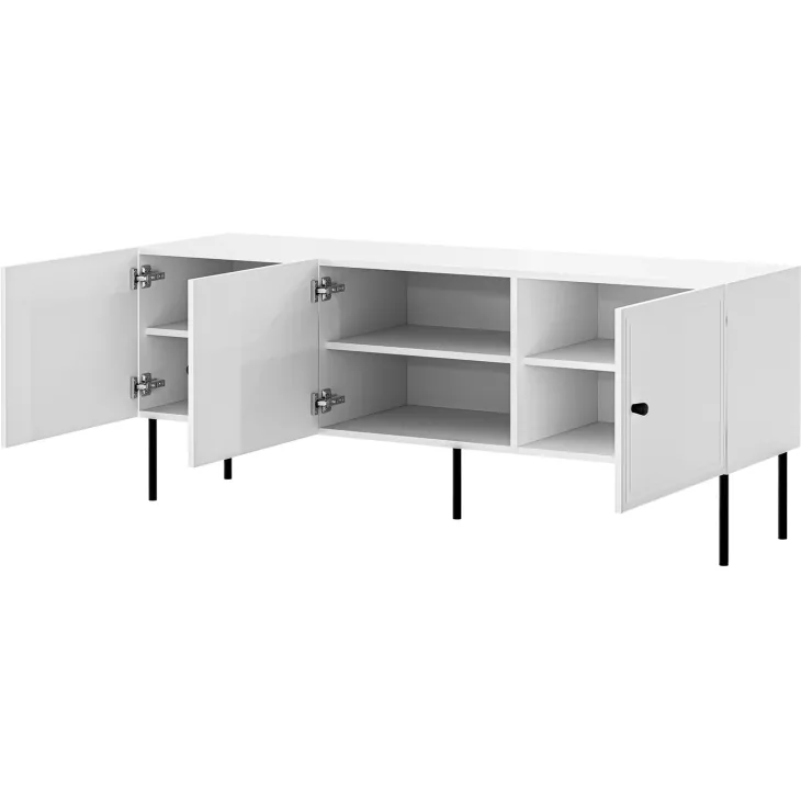 Set mobili soggiorno completo bianco opaco Stark 1