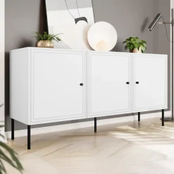 Set mobili soggiorno completo bianco opaco Stark 1