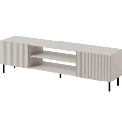 Set mobili soggiorno completo con frontali cannettati beige Ziggy 4