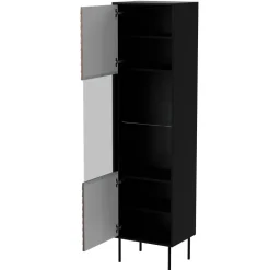 Set mobili soggiorno completo moderno noce nero Wild