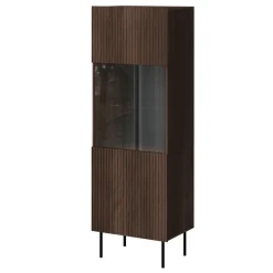 Set mobili soggiorno completo noce cannettato Gabiot