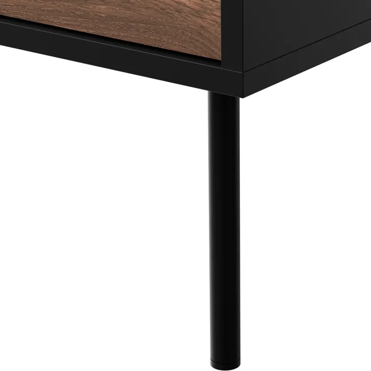 Set mobili soggiorno completo moderno noce nero Wild 2