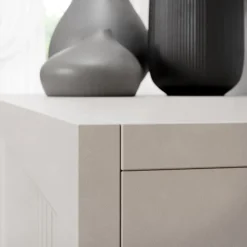 Set mobili soggiorno completo cannettato beige cashmere Rolly