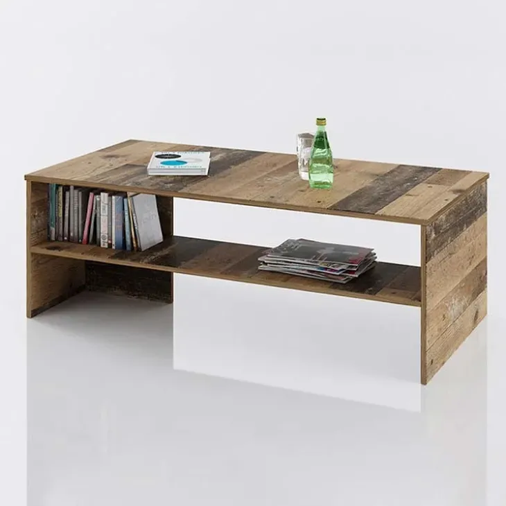 Set mobili soggiorno completo industrial legno vecchio antico West Gihome®