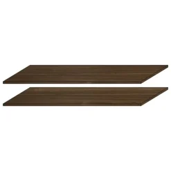 Set 2 ripiani noce dark per armadi Amalti 275cm