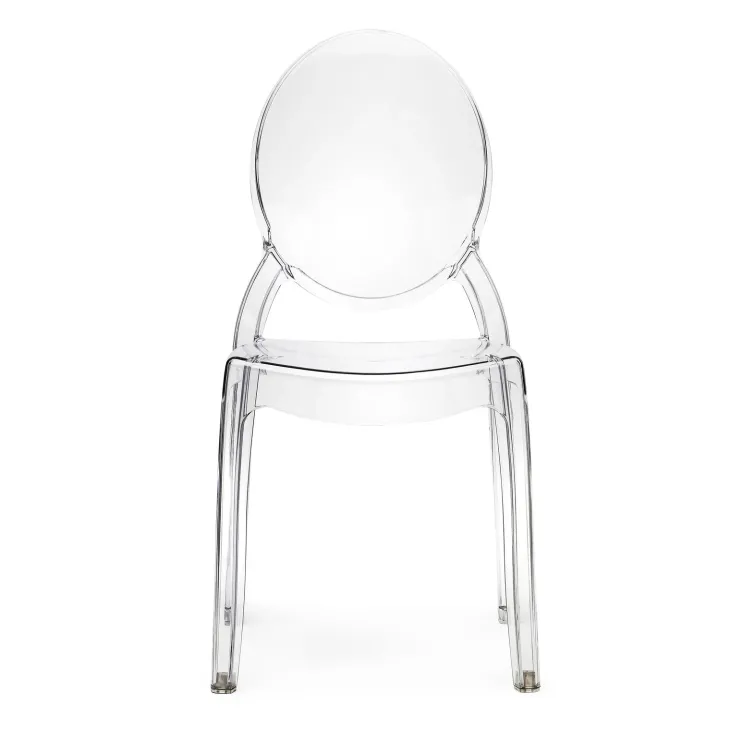 Set 6 sedie policarbonato trasparente impilabili Elisabeth Gihome®