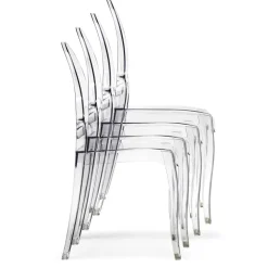 Set 6 sedie policarbonato trasparente impilabili Elisabeth Gihome®