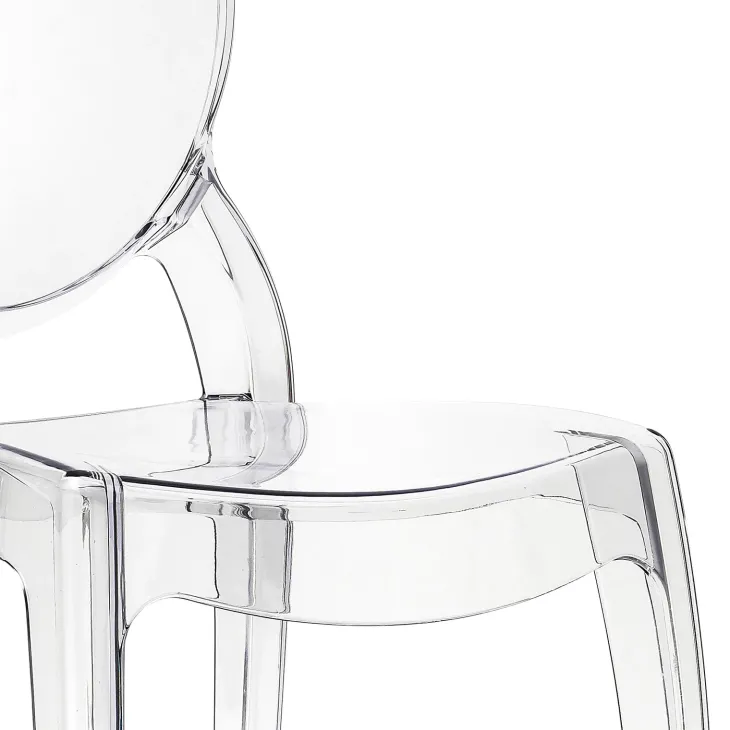 Set 6 sedie policarbonato trasparente impilabili Elisabeth Gihome®