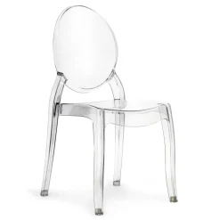 Set 6 sedie policarbonato trasparente impilabili Elisabeth Gihome®