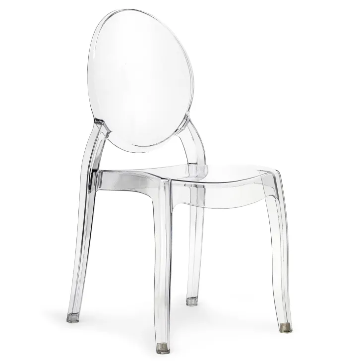 Set 6 sedie policarbonato trasparente impilabili Elisabeth Gihome®